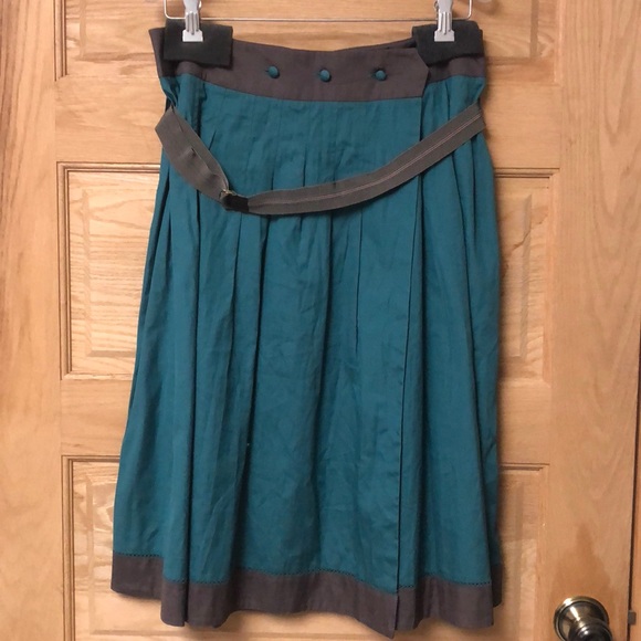 Whistles Dresses & Skirts - Whistles Green Circle Skirt with Belt